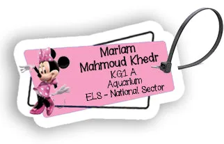 ""Minnie Mouse" School labels packs