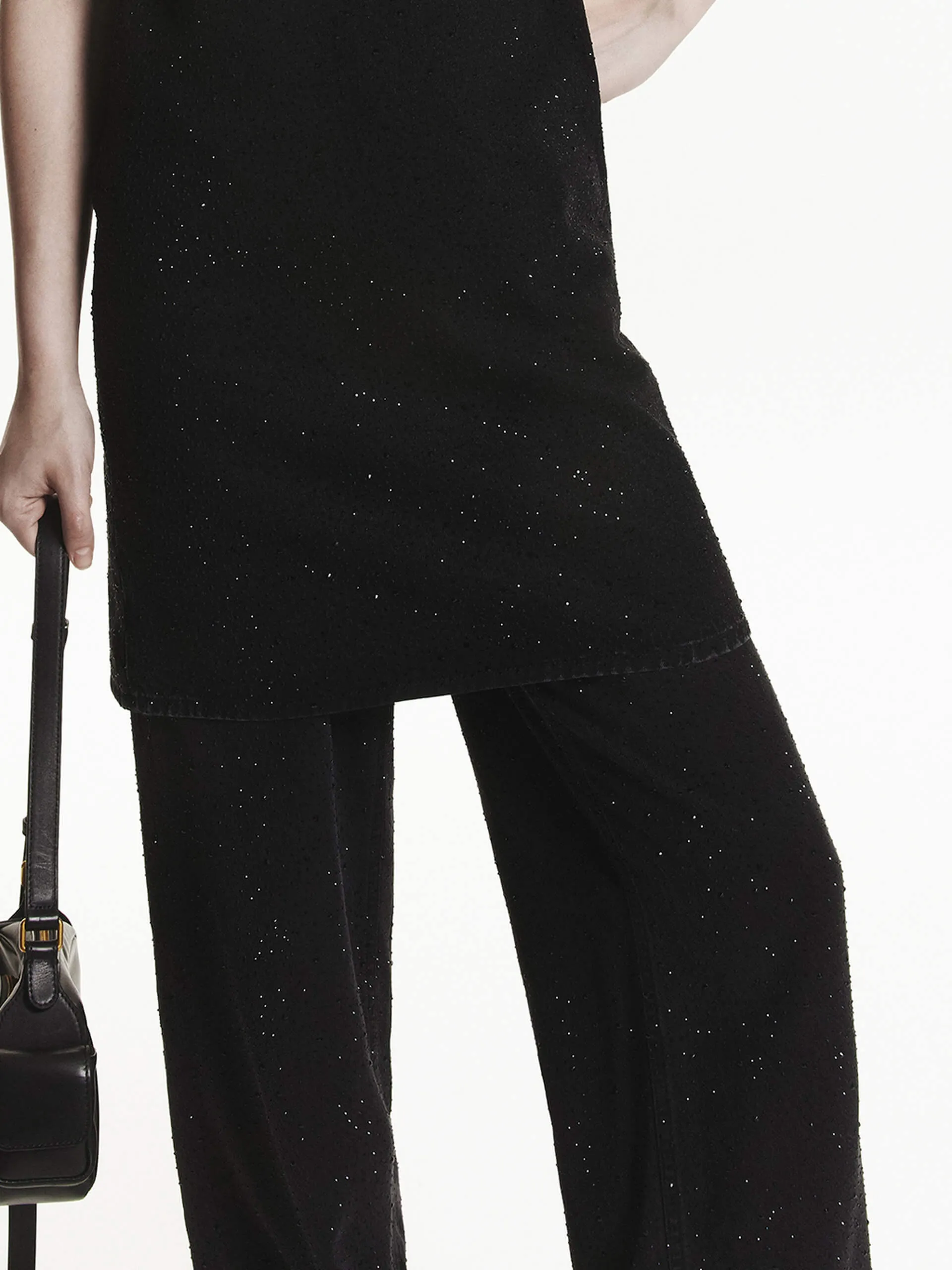 Rhinestone Detail Jeans