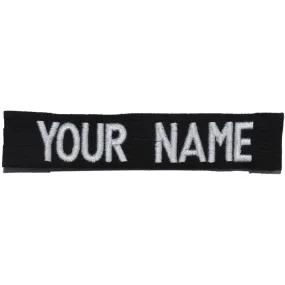 RipStop Custom Name Tape - Black
