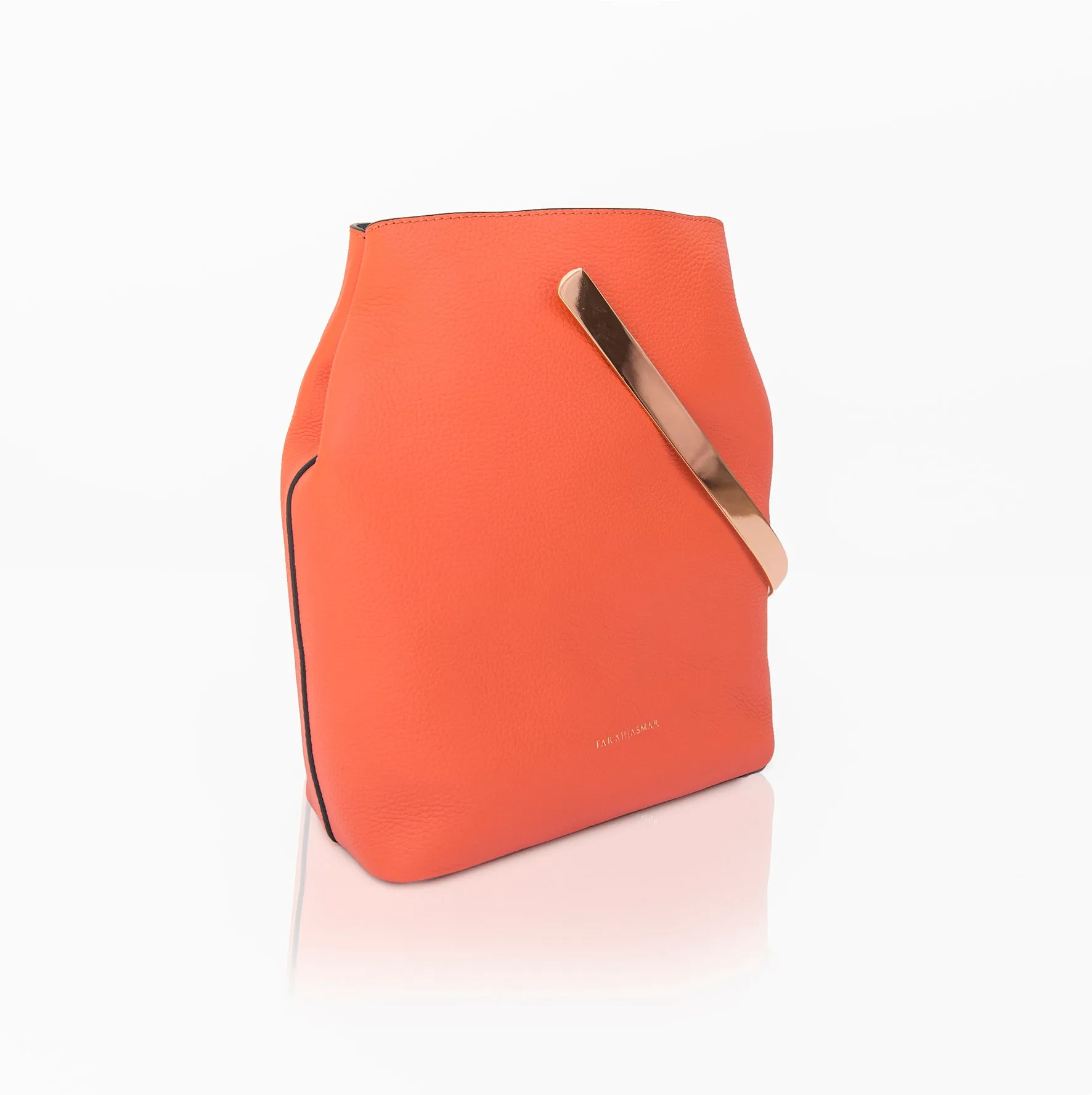 Salmon Orange Carine Tote