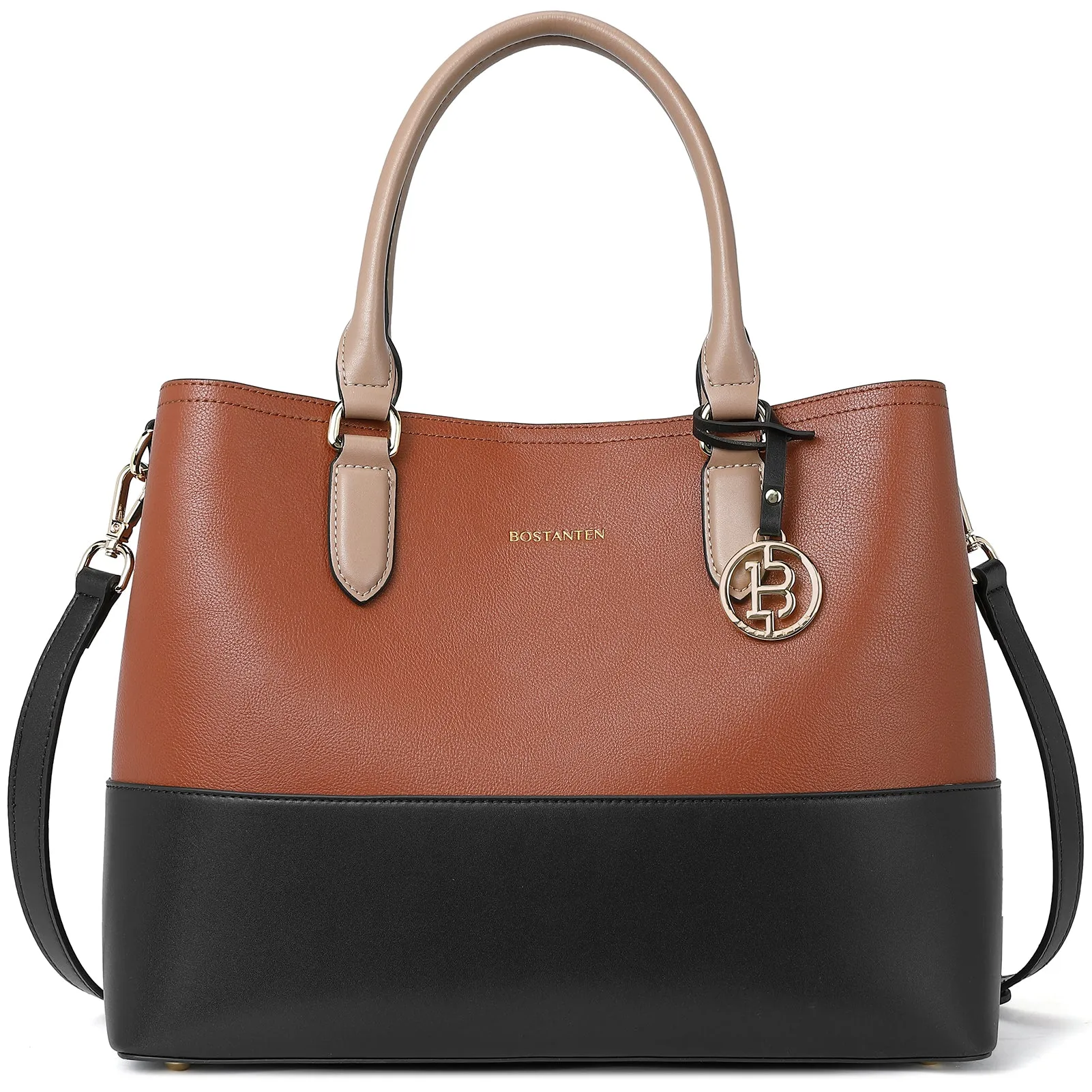 Satchel Handbags Leather Tote Purses Two Tone Designer Work Top Handle