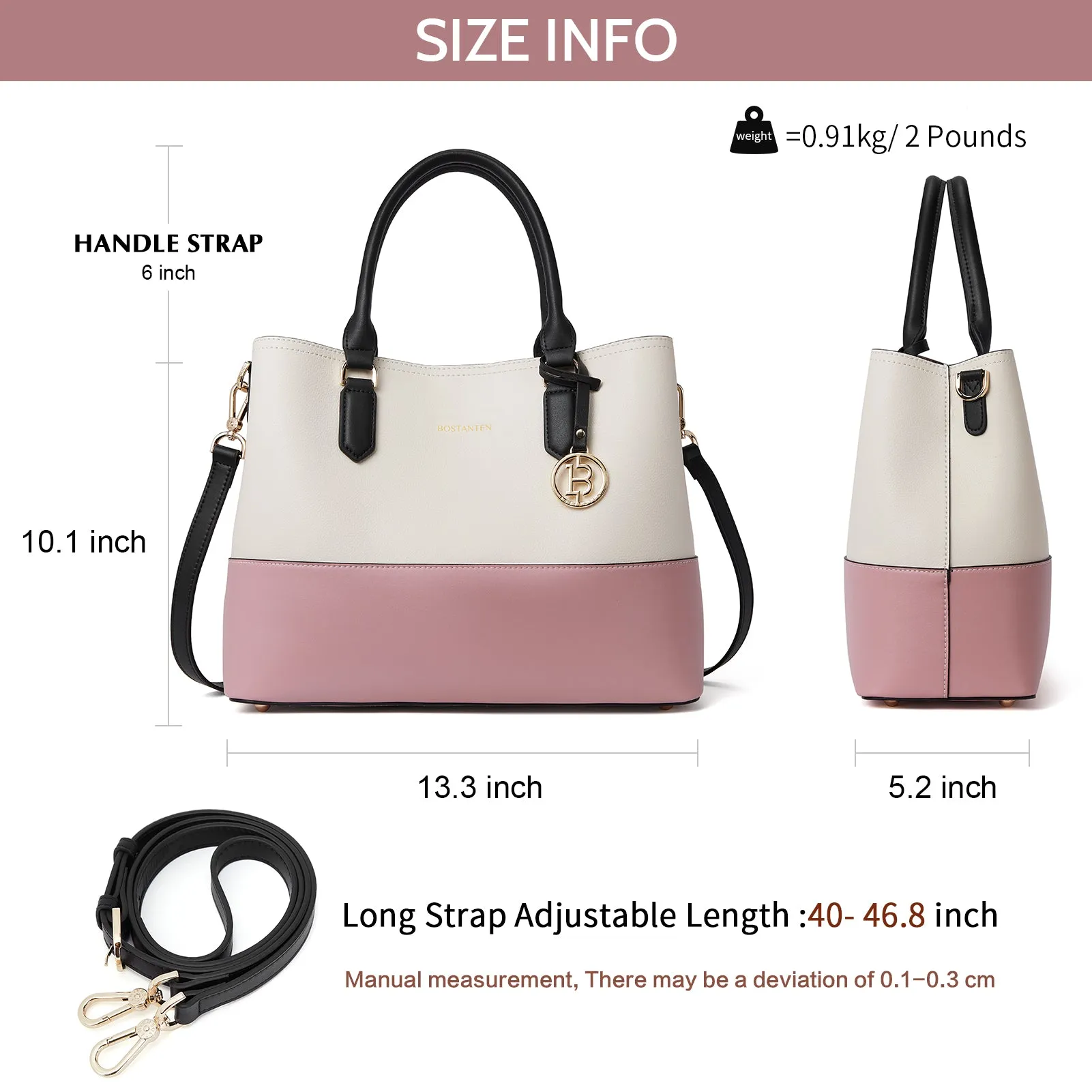 Satchel Handbags Leather Tote Purses Two Tone Designer Work Top Handle