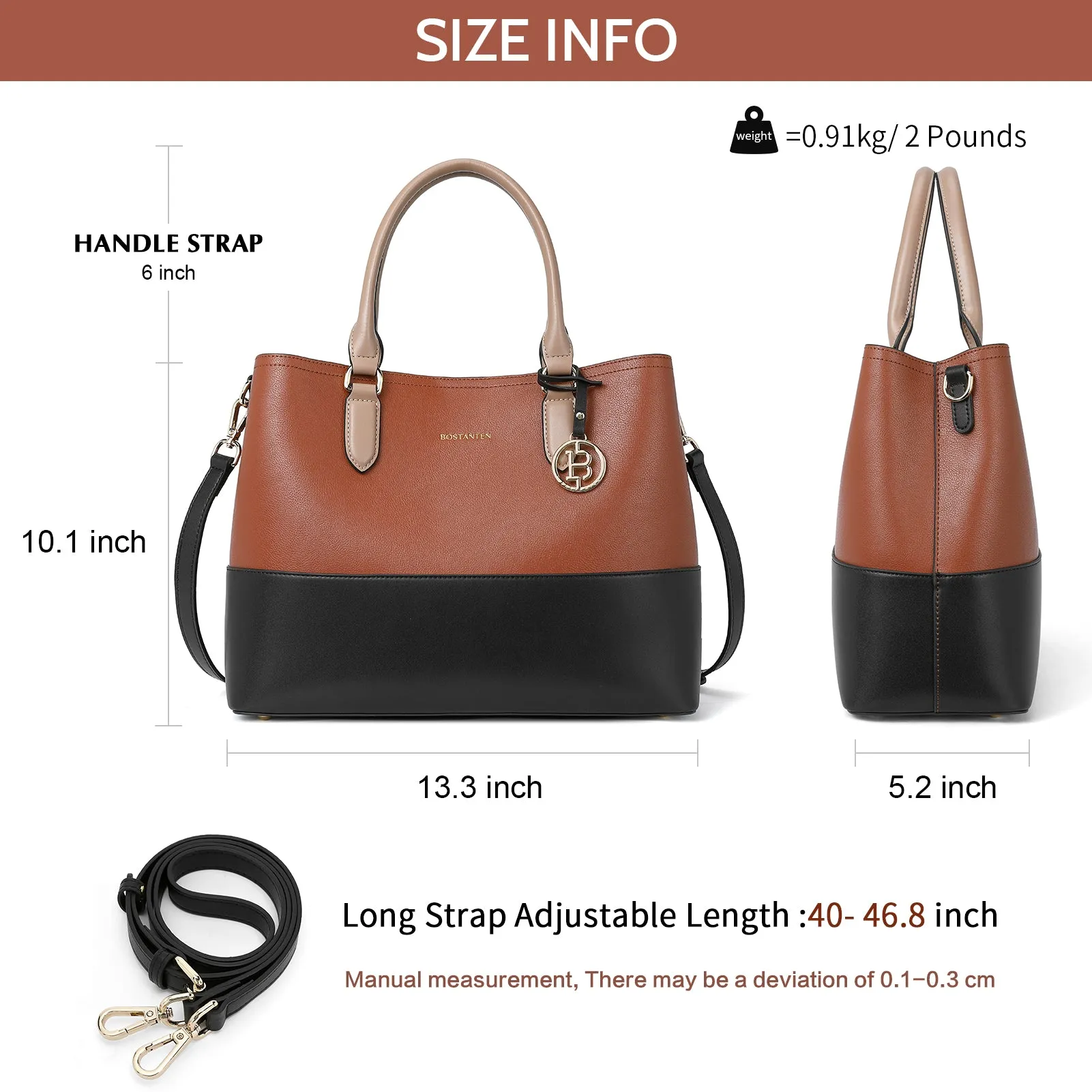 Satchel Handbags Leather Tote Purses Two Tone Designer Work Top Handle