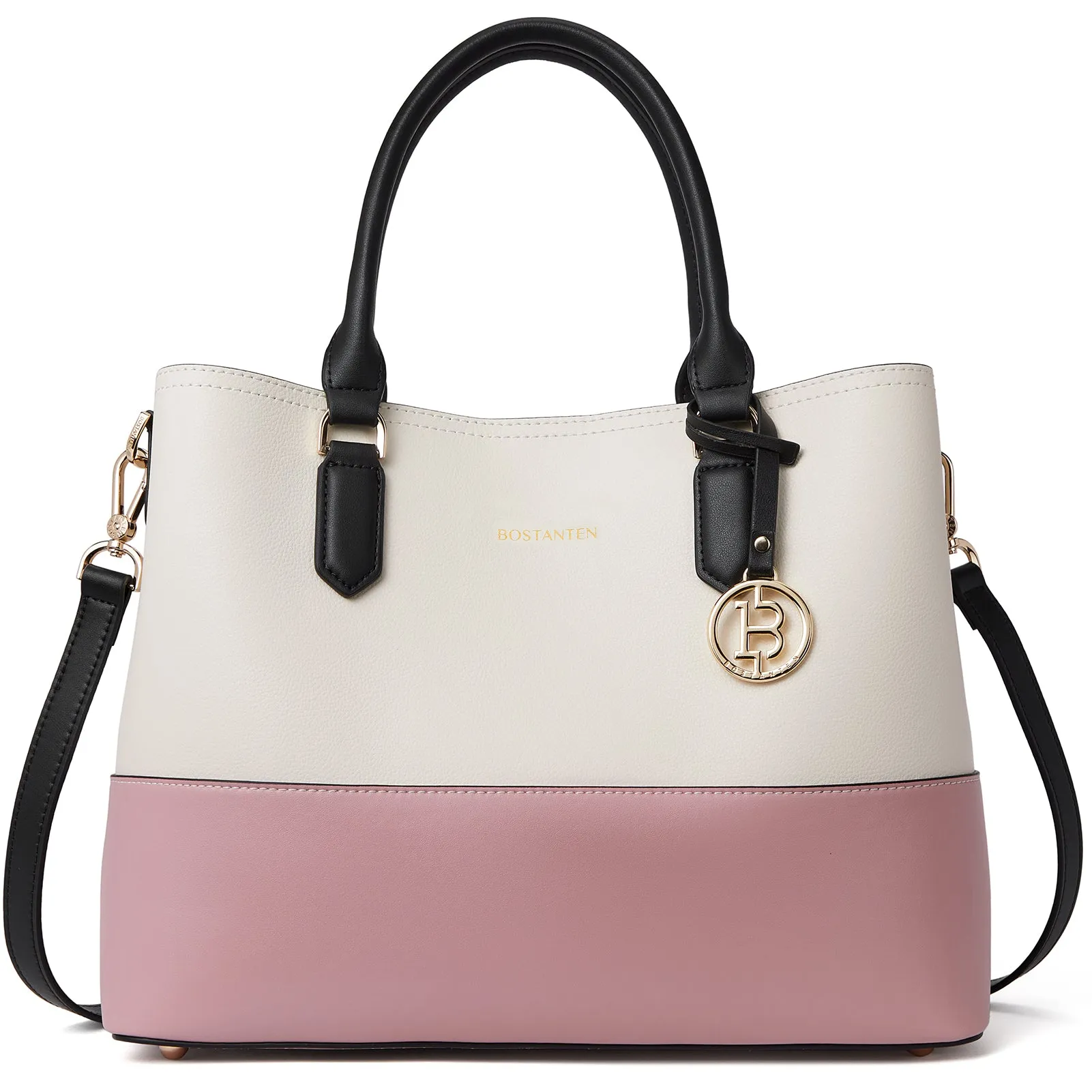Satchel Handbags Leather Tote Purses Two Tone Designer Work Top Handle