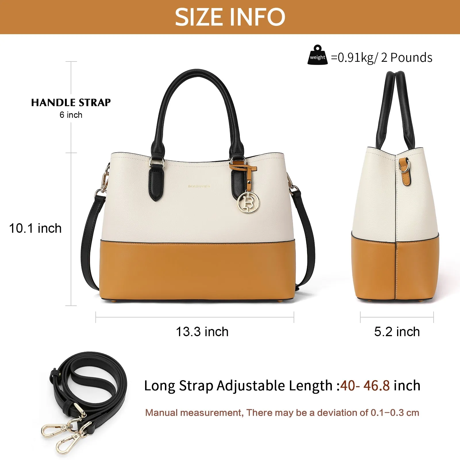 Satchel Handbags Leather Tote Purses Two Tone Designer Work Top Handle