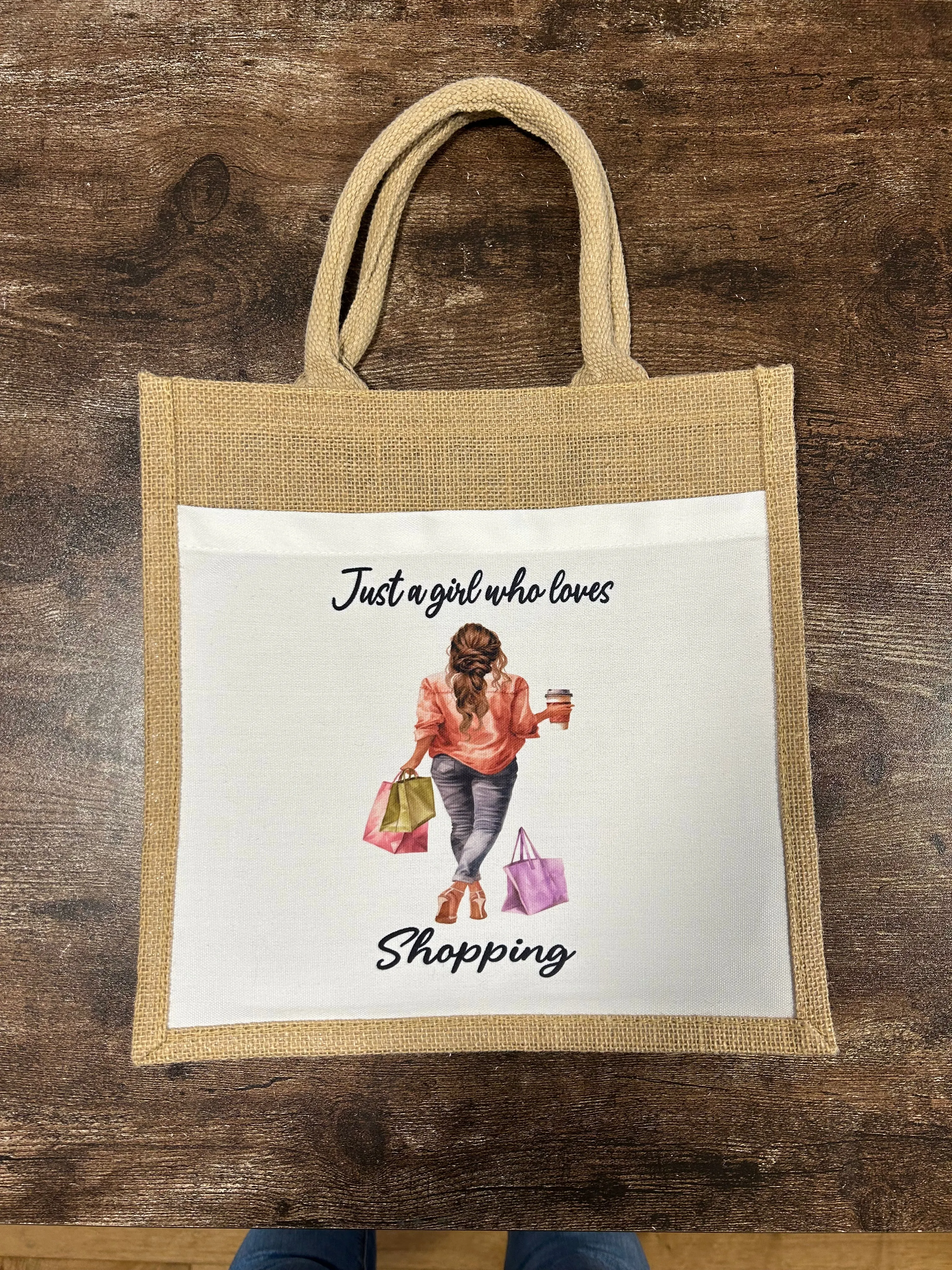 Shopping Bag, Girl Who Loves To Shop Bag
