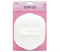 SHOULDER PADS RAGLAN STYLE COVERED LARGE WHITE