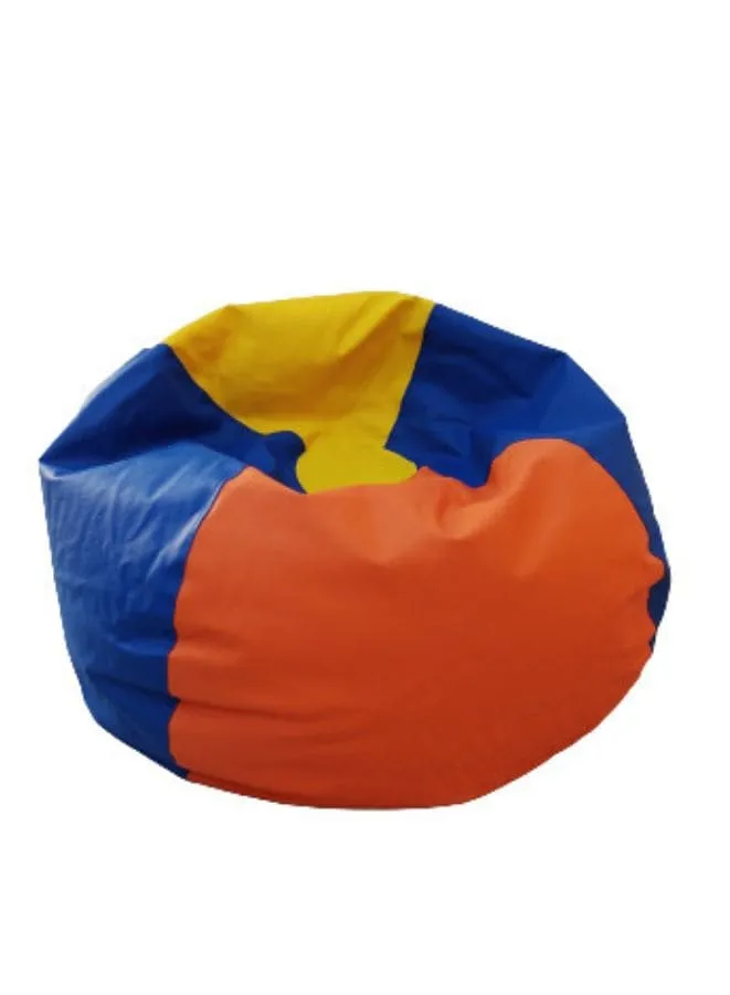 Solid Multi-Purpose Leather Bean Bag With Polystyrene Filling, Medium, Multicolor
