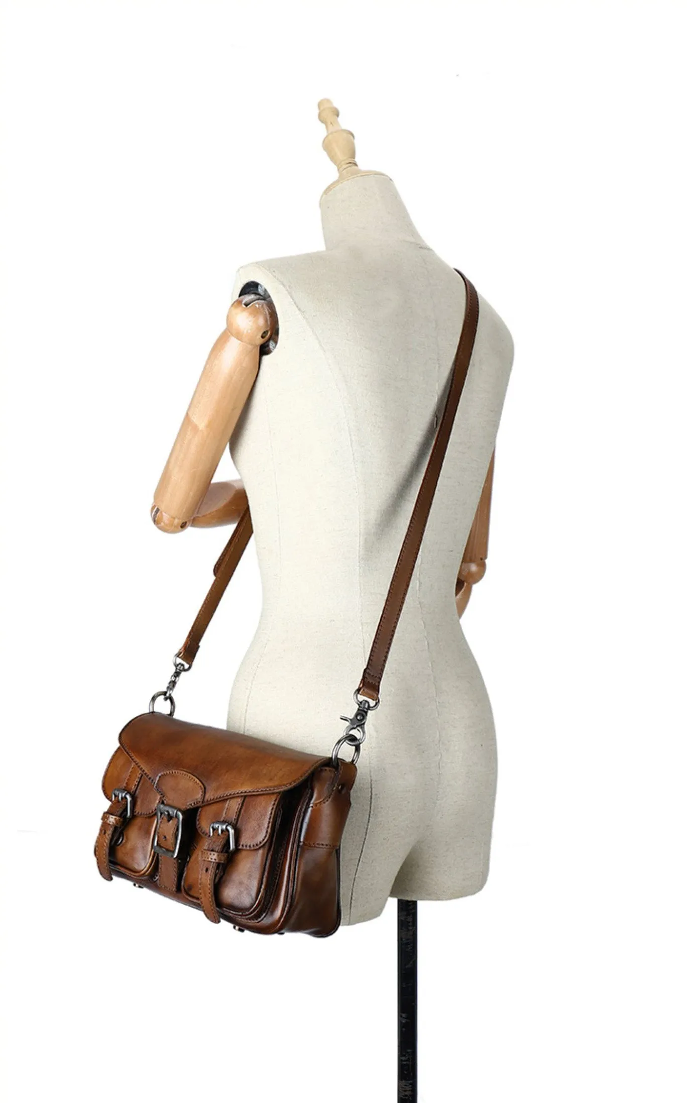 Stylish Womens Leather Satchel Purse Small Leather Shoulder Bag