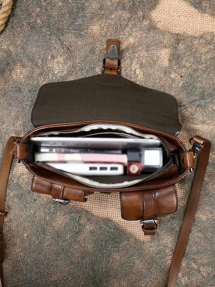 Stylish Womens Leather Satchel Purse Small Leather Shoulder Bag