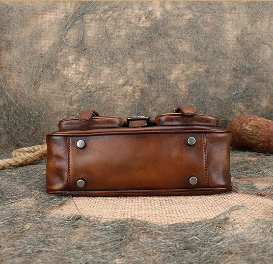 Stylish Womens Leather Satchel Purse Small Leather Shoulder Bag