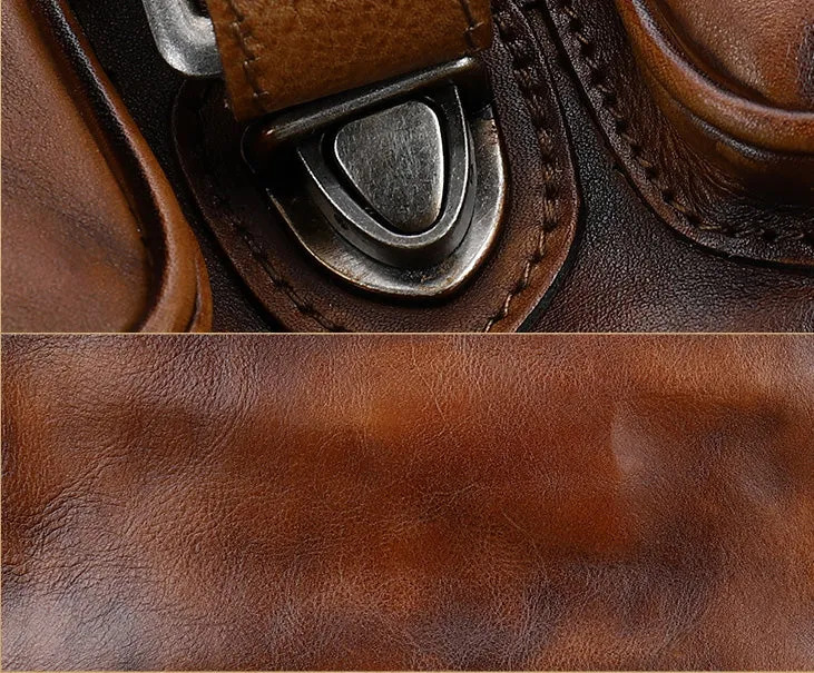 Stylish Womens Leather Satchel Purse Small Leather Shoulder Bag