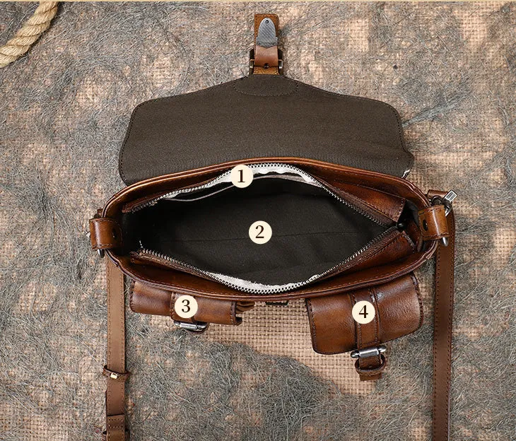 Stylish Womens Leather Satchel Purse Small Leather Shoulder Bag