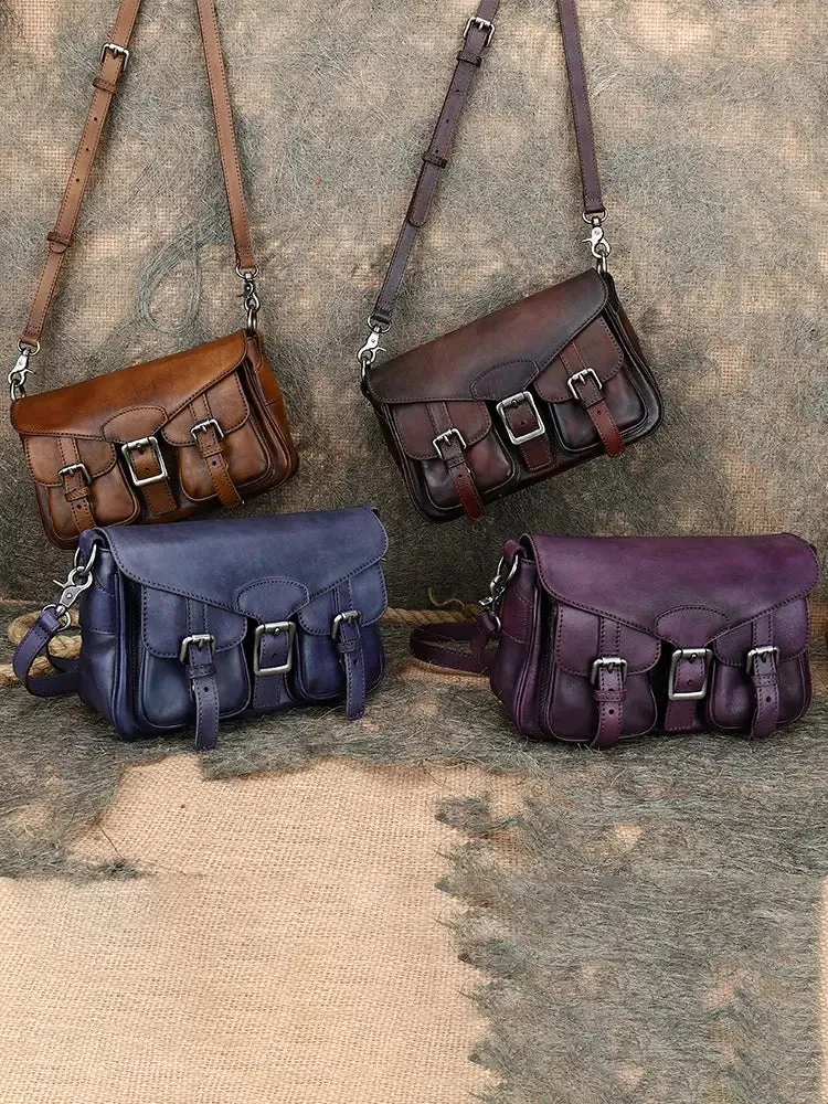 Stylish Womens Leather Satchel Purse Small Leather Shoulder Bag