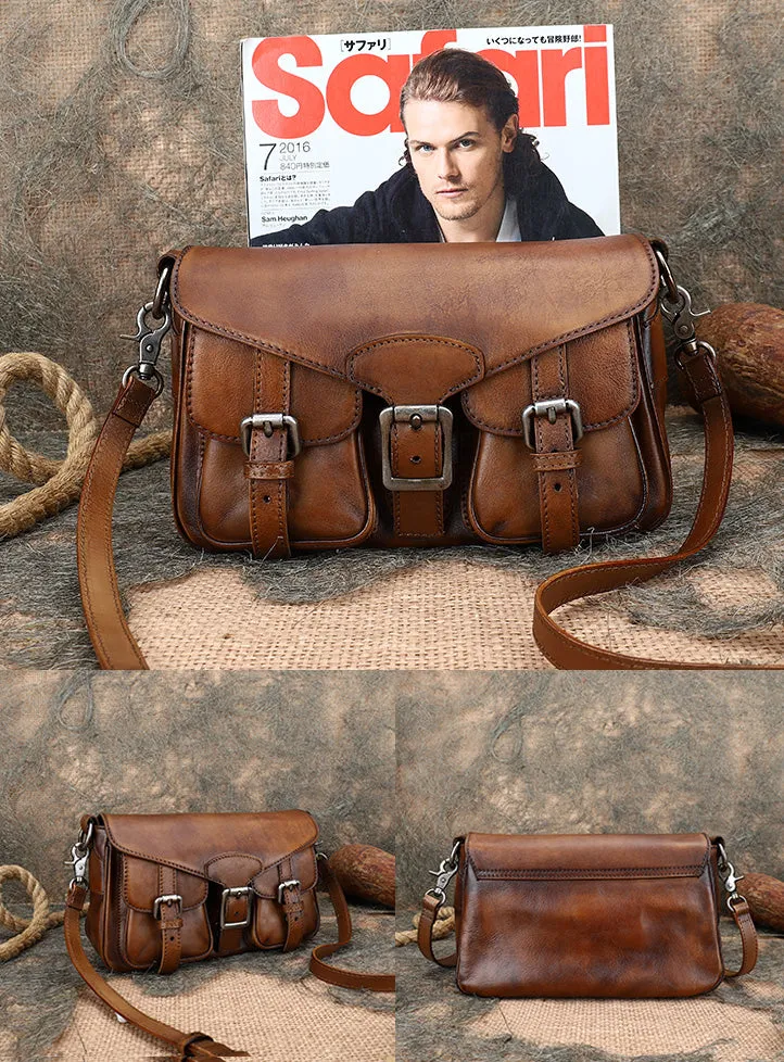 Stylish Womens Leather Satchel Purse Small Leather Shoulder Bag