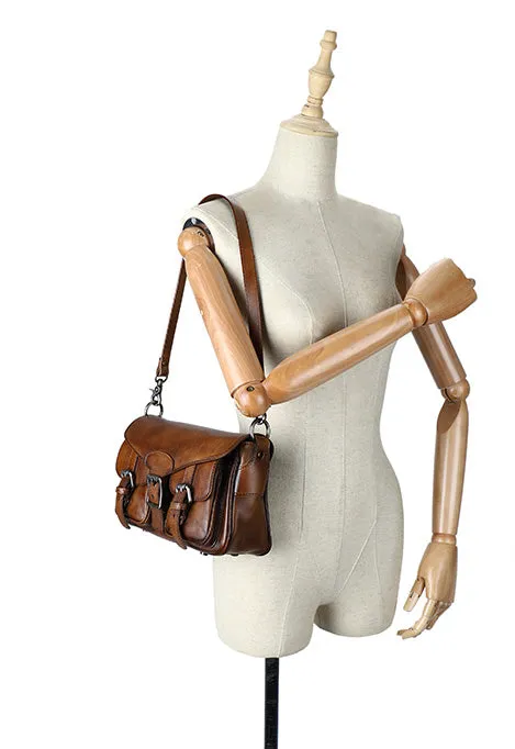 Stylish Womens Leather Satchel Purse Small Leather Shoulder Bag