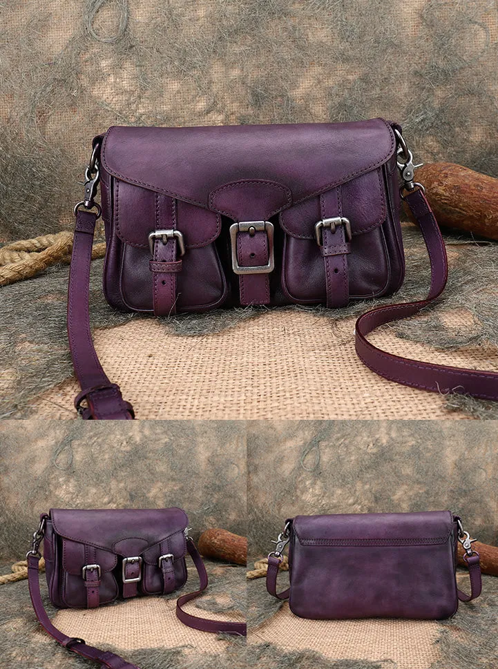 Stylish Womens Leather Satchel Purse Small Leather Shoulder Bag