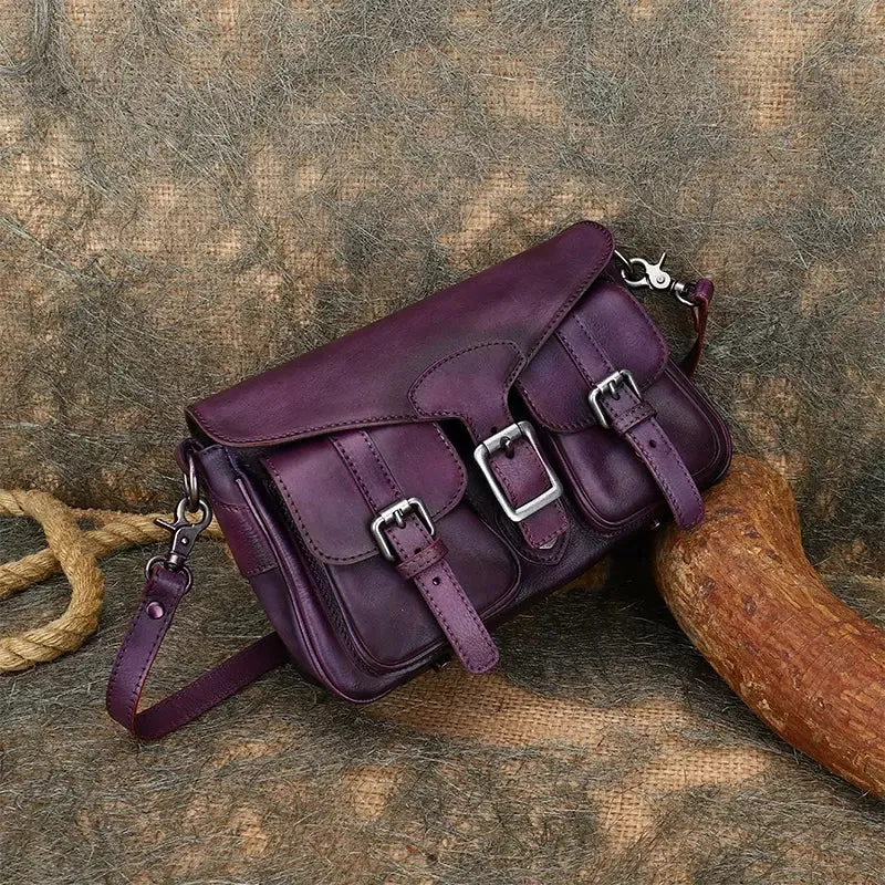 Stylish Womens Leather Satchel Purse Small Leather Shoulder Bag