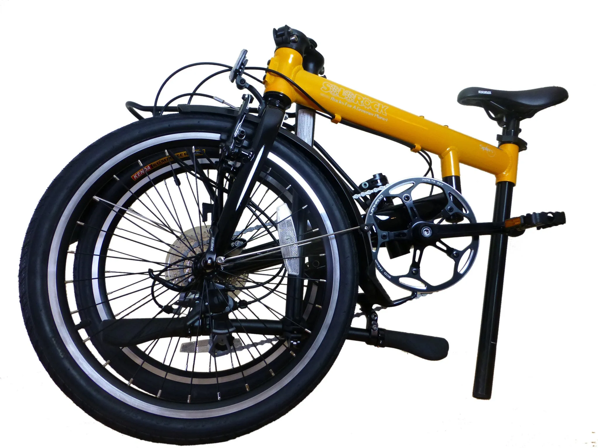 Super Light Spin 5 - SOLOROCK 20" 9 Speed Aluminum Folding Bike