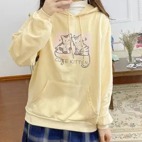 Sweet Kitten    Sweater Top Kawaii Academia Y2K Cottagecore Coquette Fairycore Dollette Princesscore