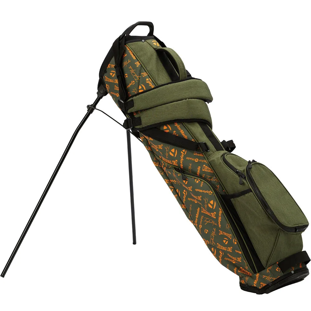 TaylorMade Flextech Carry Stand Bag - Sage/Orange Print