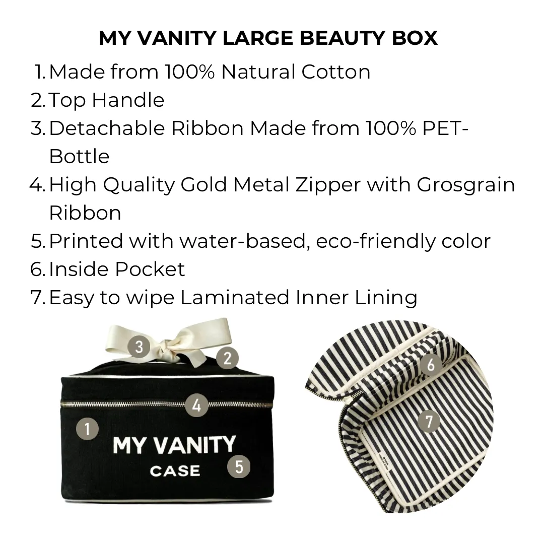 The Vanity Black Large Beauty Case