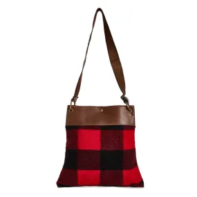 Vintage 1980s Buffalo Plaid Tote Bag