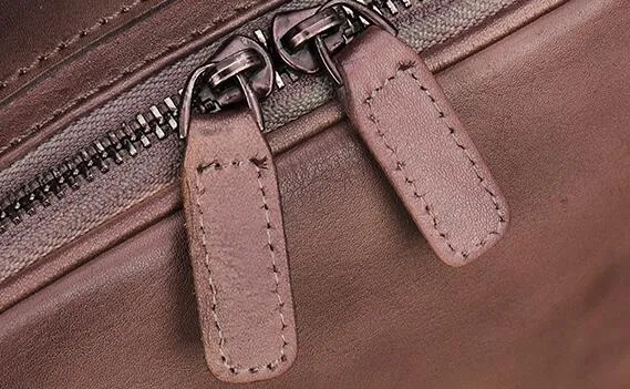 Vintage Ladies Green Leather Handbags Cross Shoulder Bag For Women