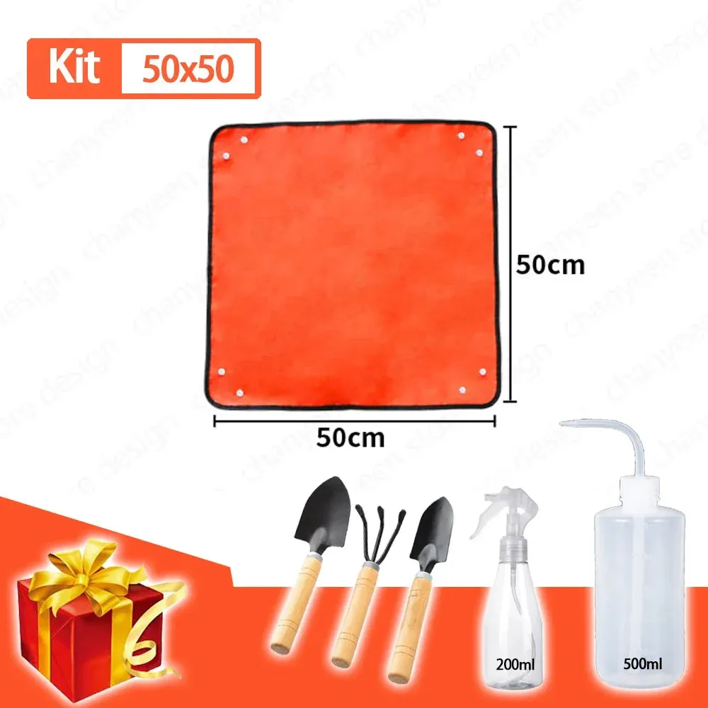 Waterproof Foldable Planting Mat Garden Potting Pad for Plant Flower Pot Transplanting Farm Bonsai Gardening Tools and Equipment