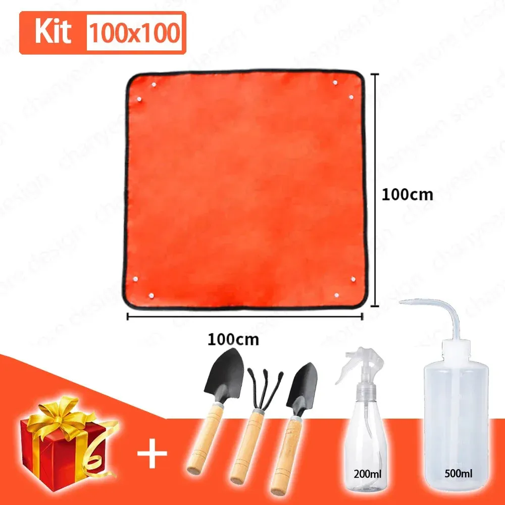 Waterproof Foldable Planting Mat Garden Potting Pad for Plant Flower Pot Transplanting Farm Bonsai Gardening Tools and Equipment