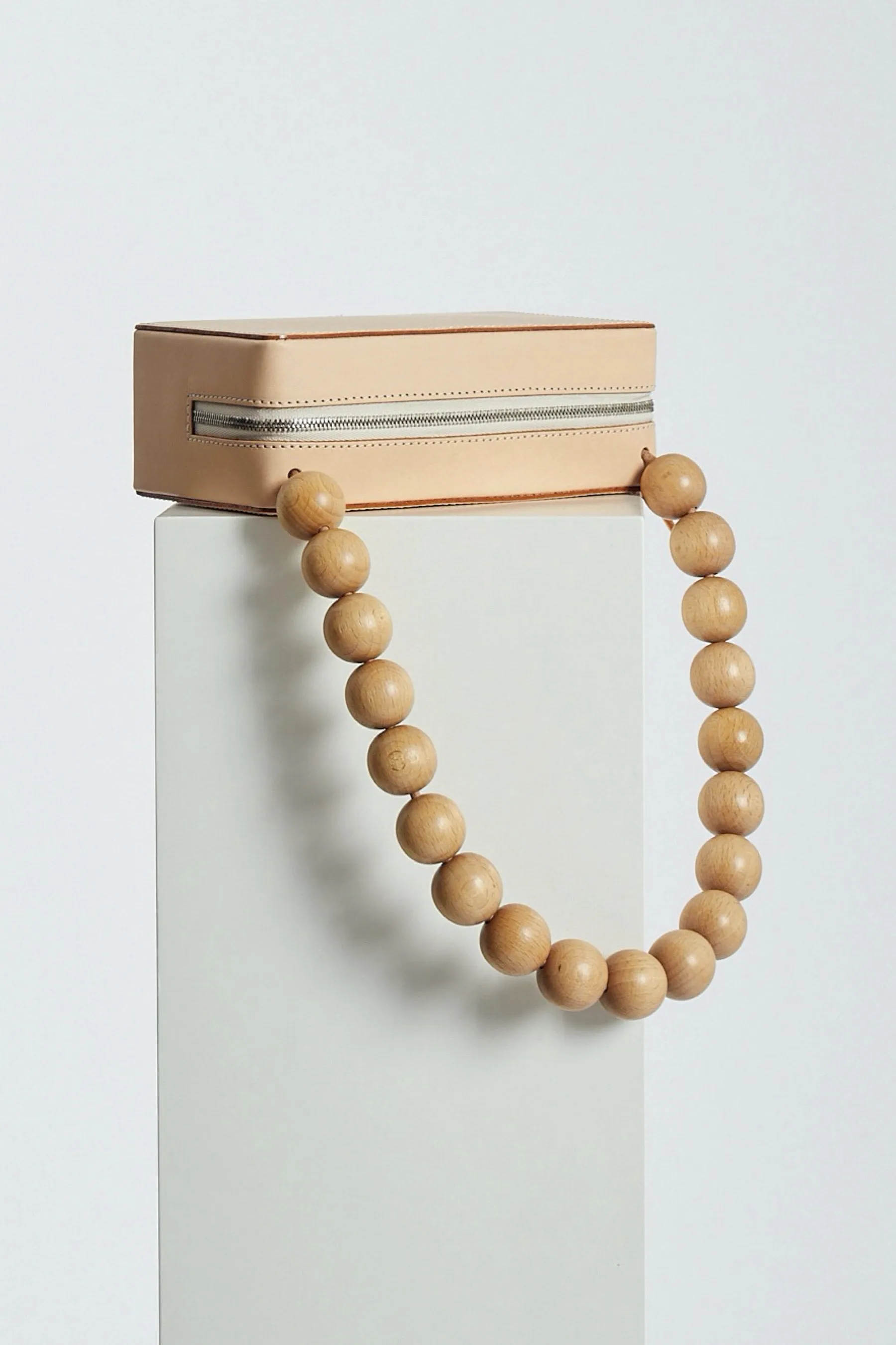 Wood Bead Brick Bag