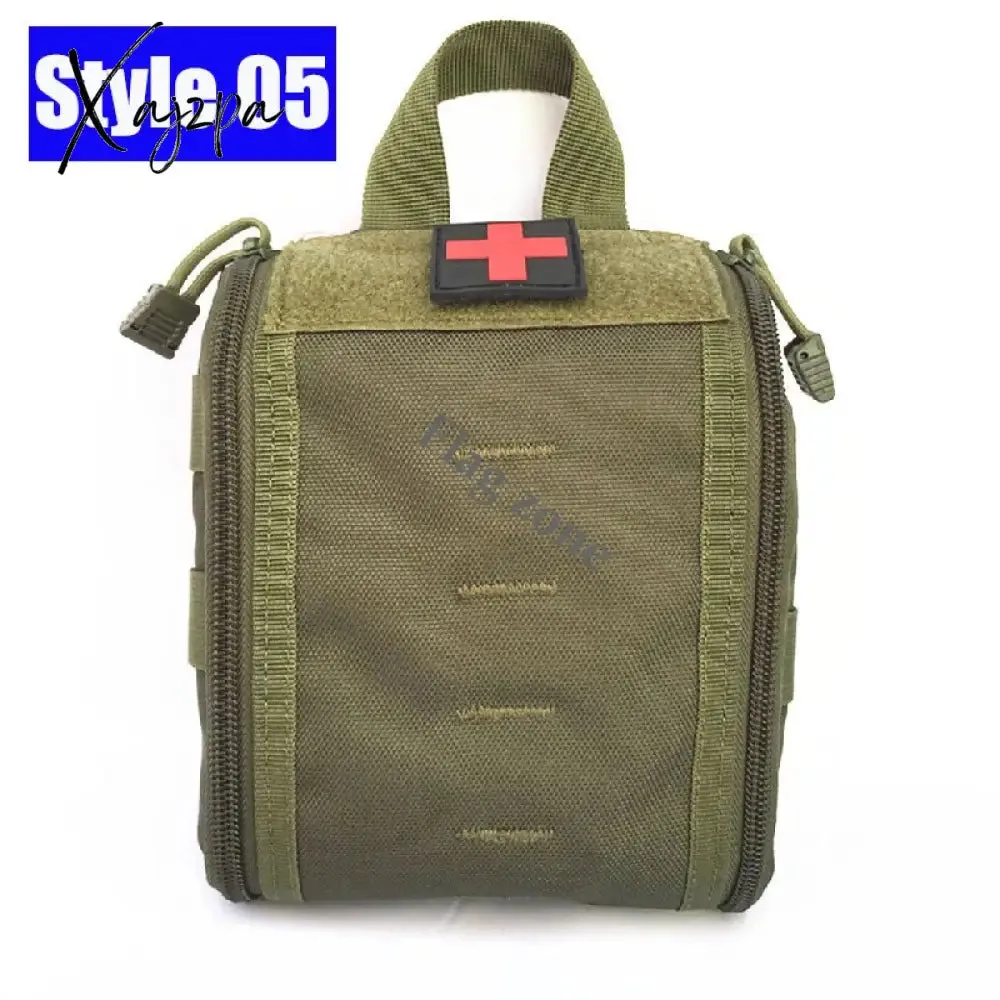 Xajzpa - Military EDC Tactical Bag Waist Belt Pack Hunting Vest Emergency Tools Pack Outdoor Medical First Aid Kit Camping Survival Pouch