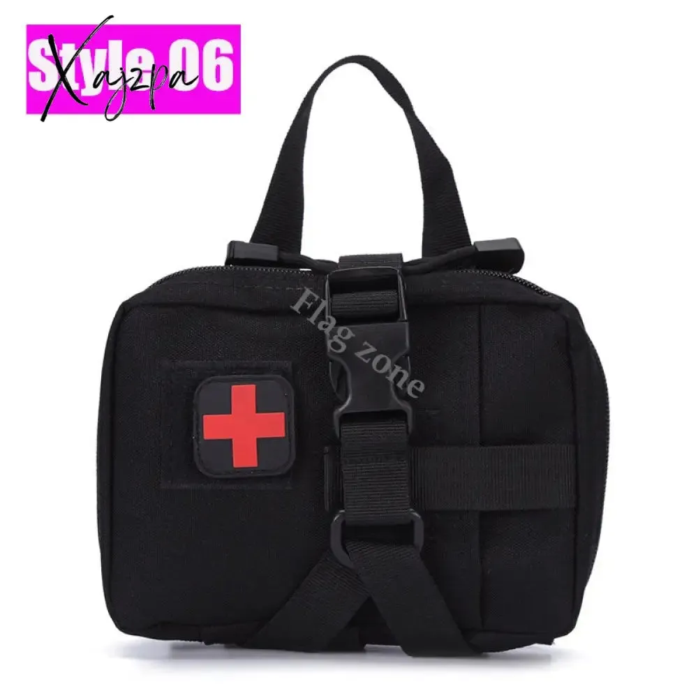 Xajzpa - Military EDC Tactical Bag Waist Belt Pack Hunting Vest Emergency Tools Pack Outdoor Medical First Aid Kit Camping Survival Pouch