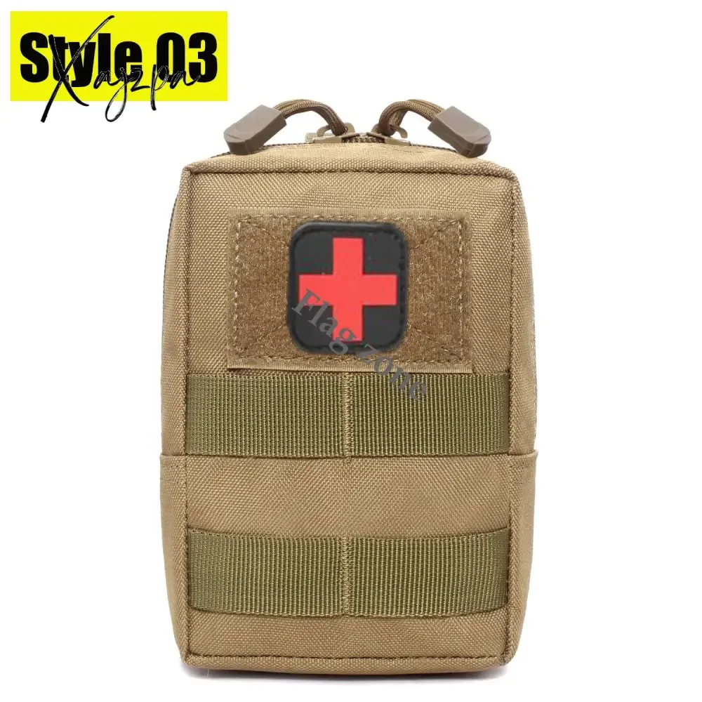 Xajzpa - Military EDC Tactical Bag Waist Belt Pack Hunting Vest Emergency Tools Pack Outdoor Medical First Aid Kit Camping Survival Pouch