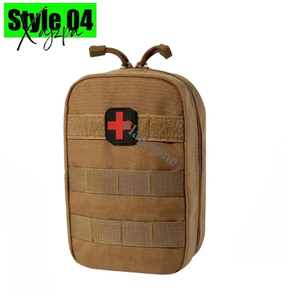 Xajzpa - Military EDC Tactical Bag Waist Belt Pack Hunting Vest Emergency Tools Pack Outdoor Medical First Aid Kit Camping Survival Pouch