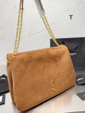 YSK289 Jamie 4.3 Shoulder Bag in Suede / 16x10.2x3inch